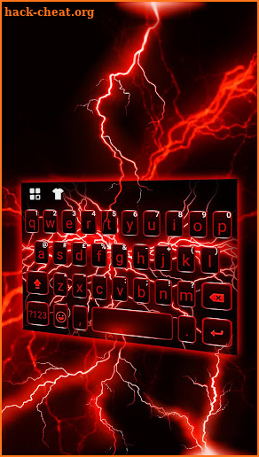 Red Lightning Theme screenshot