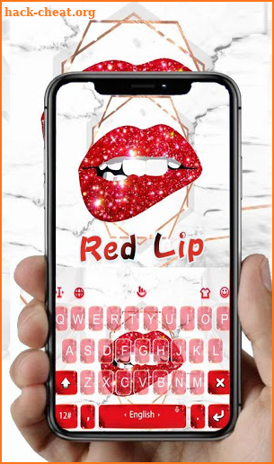 Red Lip Keyboard Theme screenshot