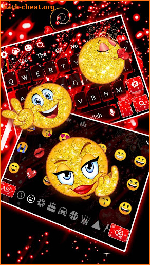 Red Love Heart keyboard screenshot