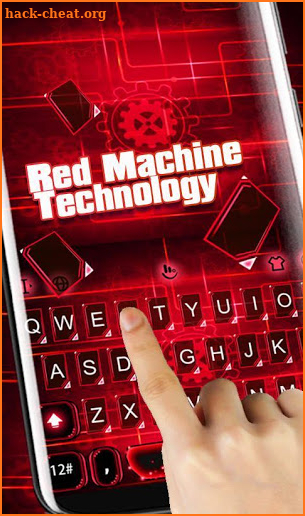 Red Machine Technology Keyboard Theme screenshot