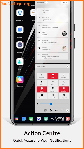 Red Magic Theme For Launcher screenshot