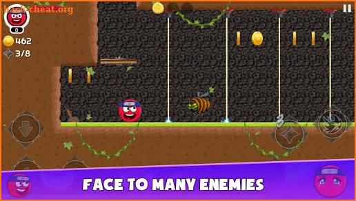 Red Ninja Hero 4 : Ball Bounce Adventure screenshot