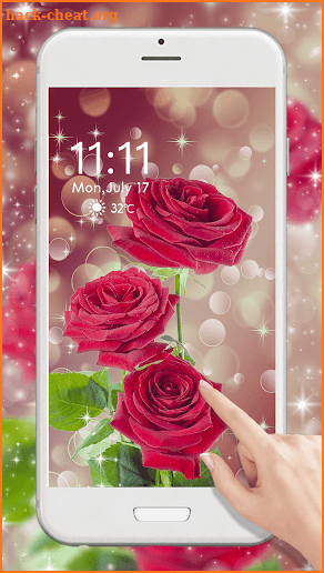 Red Rose Dream Bubble Live Lock Screen Wallpapers screenshot