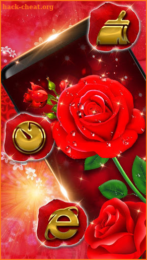 Red Rose Love Theme screenshot