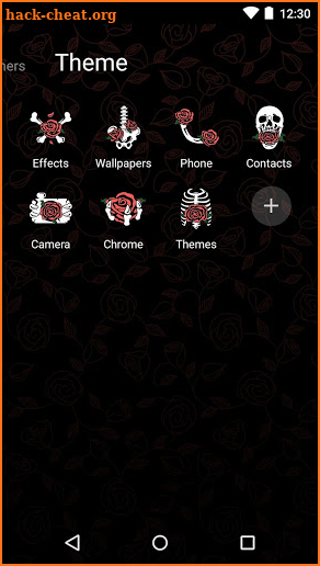 Red Rose Theme - Skull Wallpapers & Icon Pack screenshot