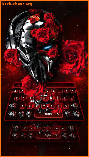 Red Roses Metal Skeleton Keyboard screenshot