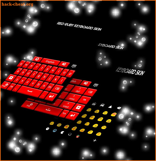 Red Ruby Keyboard Skin screenshot