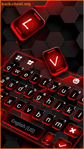 Red Tech 2 Keyboard Background screenshot