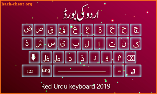 Red Urdu English keyboard 2019 - Emoji & themes screenshot