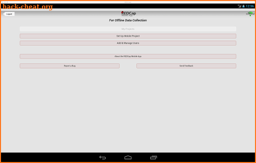 REDCap Mobile App screenshot