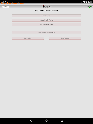REDCap Mobile App screenshot