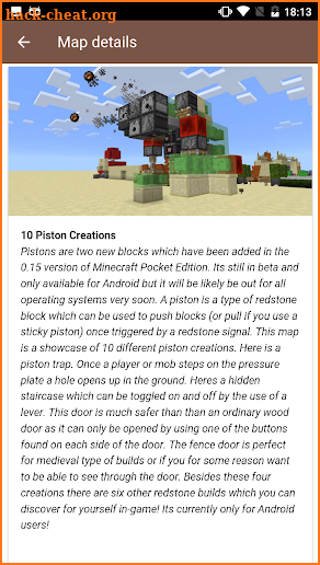 Redstone maps for Minecraft PE screenshot