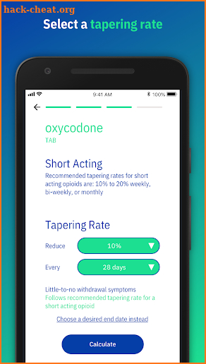 Reducere - Opioid Tapering Calculator screenshot