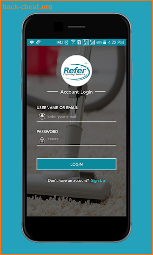 Refer Cleaning Service screenshot