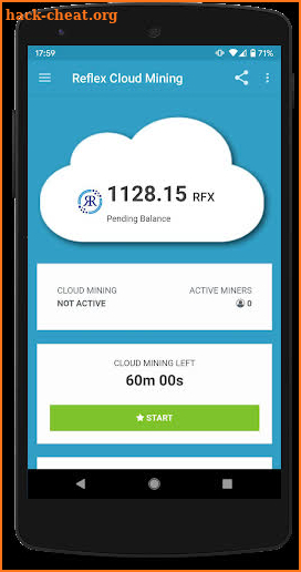 Reflex Cloud Mining screenshot