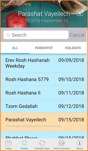 Reform Luach: The Jewish Calendar App screenshot