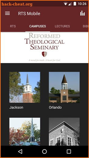 Reformed Theological Seminary screenshot