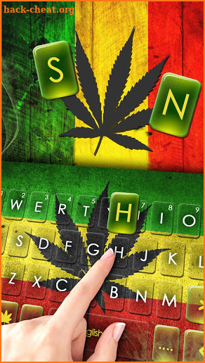 Reggae Rasta Keyboard Theme screenshot