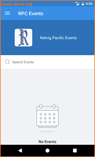 Rehrig Pacific Events screenshot