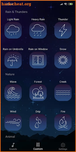 Relaxxy: free meditation, sleep, relax sounds screenshot