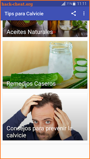 Remedios y Consejos para la Calvicie screenshot