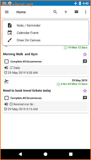 Remind Note - reminder, calendar, notes, lists screenshot