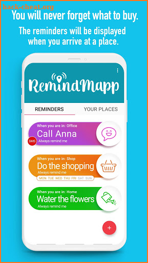 RemindMapp screenshot