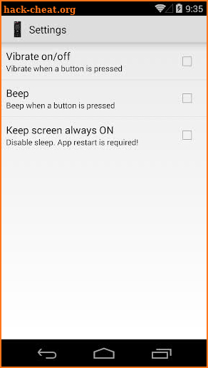 Remote Control for Vizio TV screenshot