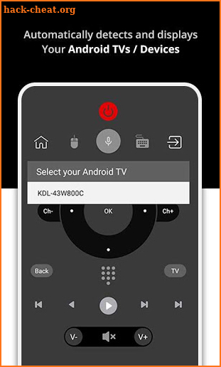 Remote for Android TV's / Devices: CodeMatics screenshot