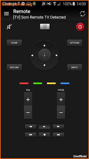 Remote for Sony TV screenshot