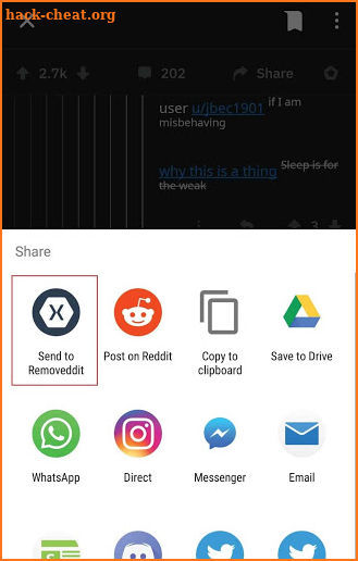 Removeddit Plugin for Android screenshot
