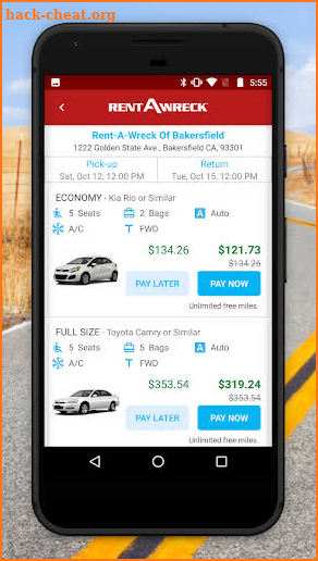 Rent-A-Wreck Car Rental screenshot