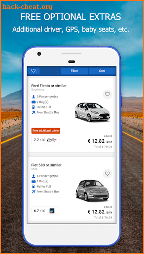 RentalCars24H.com - Car Rental App | Cheap Cars screenshot