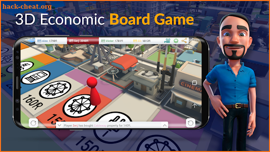 Rentomania - 3d online board game screenshot