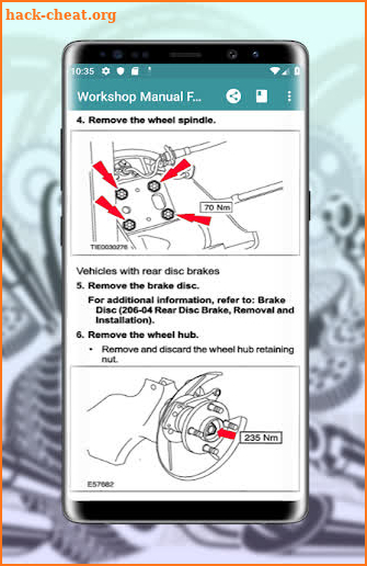 Repair Manual for Ford Fiesta screenshot