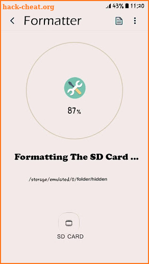 Repair SD Card Damaged Formatter screenshot