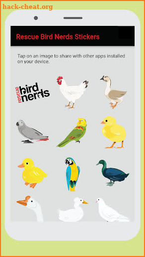 Rescue Bird Nerds Stickers screenshot