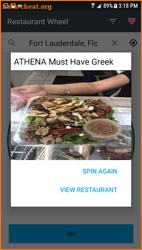 Restaurant Wheel screenshot