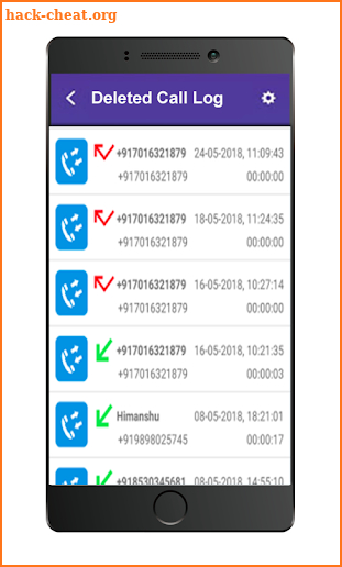 Restore Deleted Call Log screenshot