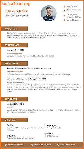 Resumaker - Resume builder app free CV maker jobs screenshot