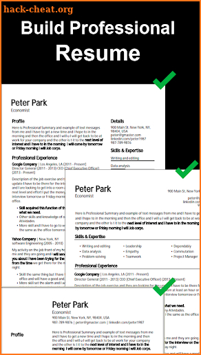 Resume Builder screenshot