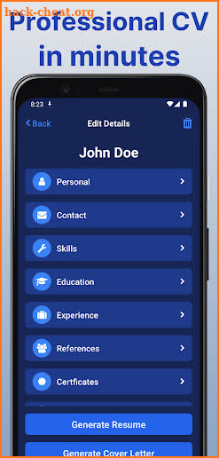 Resume Builder & Cover Letter screenshot