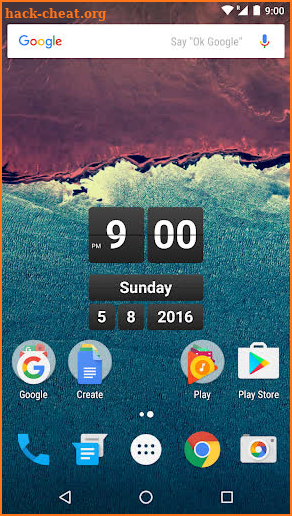 Retro Clock Widget screenshot