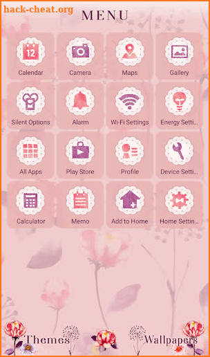 Retro Flower Pattern +HOME screenshot