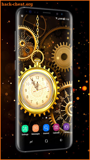 Retro Golden Clock Wallpaper Live 2019 screenshot