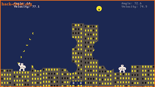 Retro Gorilla Artillery Game screenshot