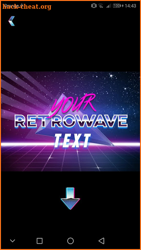 Retrowave Text Generator 🌴 (Retrowave Style Text) screenshot