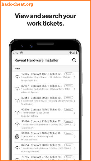 Reveal Hardware Installer screenshot