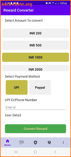 Reward Converter APP screenshot