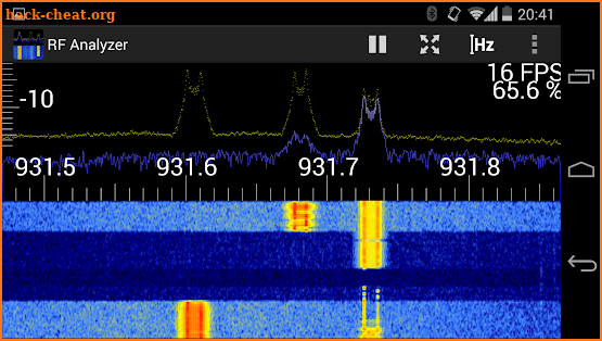 RF Analyzer screenshot